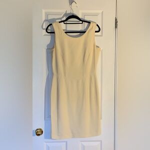 Vintage Giorgio Armani cream dress. Size 8.